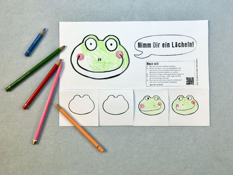 Nimm dir ein Laecheln!